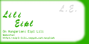 lili eipl business card